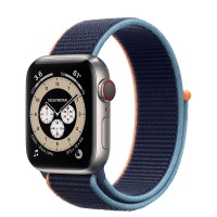 Apple Watch Edition Series 6 Titanium 40mm, спортивный браслет "тёмный ультрамарин"