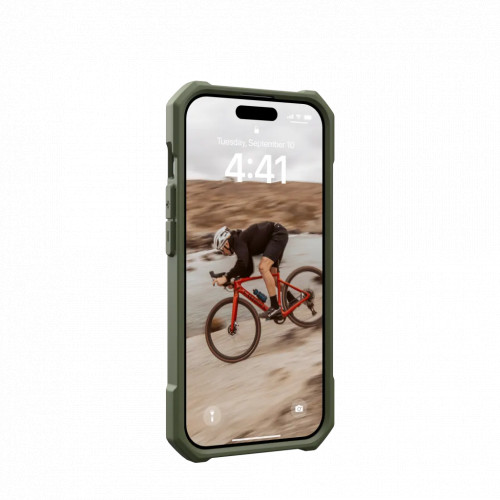 Защитный чехол Uag Essential Armor для iPhone 15 Pro Max с MagSafe - Оливковый (Olive Drab)