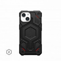 Защитный чехол Uag Monarch Kevlar для iPhone 15 Plus MagSafe - Кевлар черный (Kevlar Black)