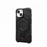 Защитный чехол Uag Monarch Kevlar для iPhone 15 Plus MagSafe - Кевлар черный (Kevlar Black)