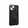 Защитный чехол Uag Monarch Kevlar для iPhone 15 Plus MagSafe - Кевлар черный (Kevlar Black)