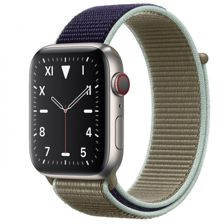 Купить Apple Watch 5 Titanium 44mm хаки в Москве