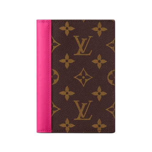 Обложка для паспорта Louis Vuitton Monogram Pondichery Pink