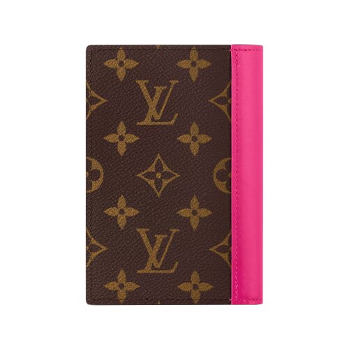 Обложка для паспорта Louis Vuitton Monogram Pondichery Pink