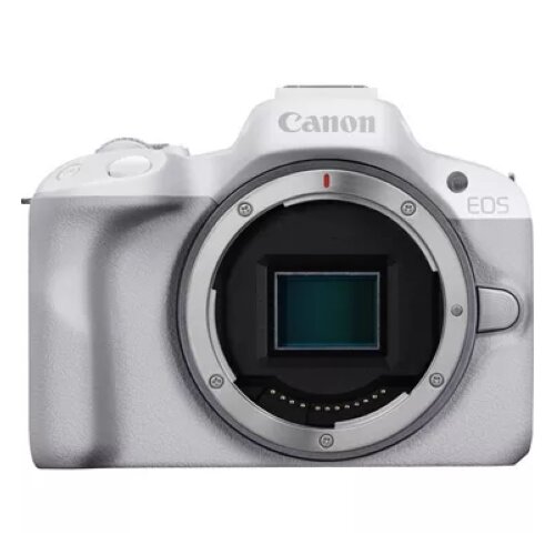 Canon EOS R50 Mirrorless Camera, White + RF-S 18-45mm F4.5-6.3 IS STM Lens