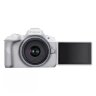 Canon EOS R50 Mirrorless Camera, White + RF-S 18-45mm F4.5-6.3 IS STM Lens