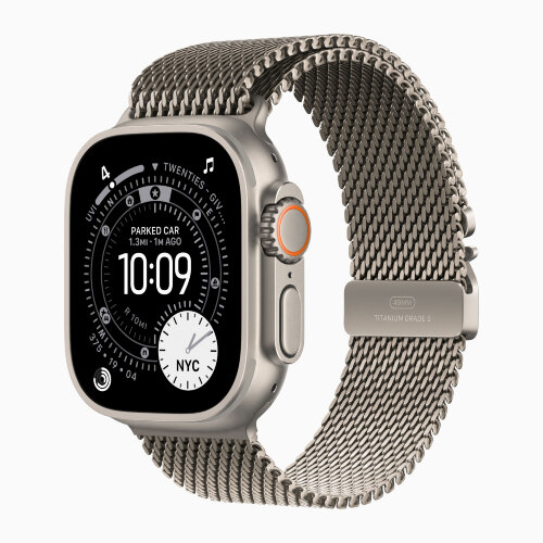 Apple Watch Ultra 3 49mm Titanium Case with Natural Milanese Loop (Small) Apple Watch Ultra 3 49mm Titanium Case with Natural Milanese Loop (Small)