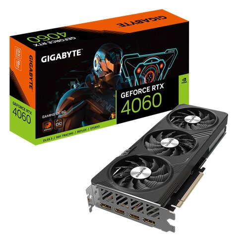 Игровая видеокарта NVIDIA GIGABYTE GeForce RTX 4060 GAMING OC 8G