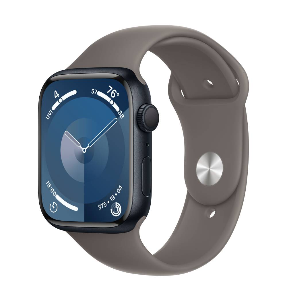 Apple Watch 9 Aluminum Midnight 41mm Clay band