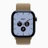 Apple Watch Series 12 46mm, Night Blue Ceramic Case with Sport Loop - Olive