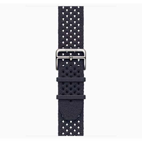 Apple Watch Hermes Series 12 46mm, ремешок из текстильного трикотажа темно-синий