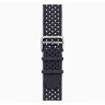 Apple Watch Hermes Series 12 46mm, ремешок из текстильного трикотажа темно-синий
