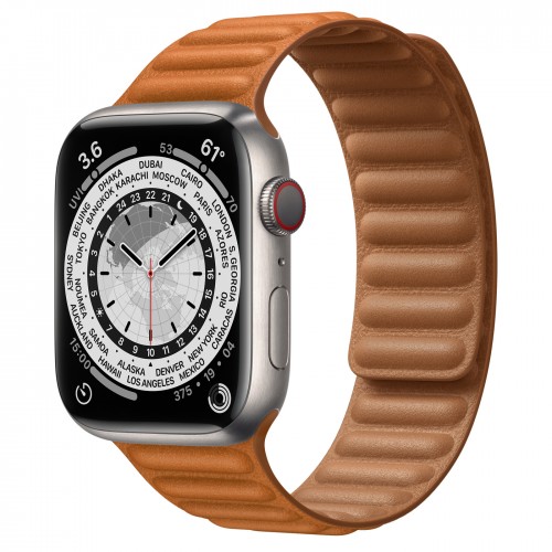 Купить Apple Watch 7 Titanium 45mm Gold 