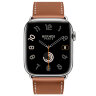Apple Watch Hermes Series 11 46mm, коричневый ремешок с раскладывающейся застежкой