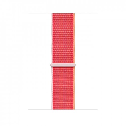 Apple Watch SE (2022) 44mm, Silver Aluminum Case with Sport Loop - Red