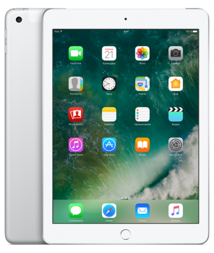 Apple iPad 128GB Wi-Fi + Cellular Silver (Серебристый)