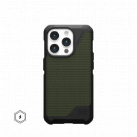 Защитный чехол Uag Metropolis LT для iPhone 15 Pro Max с MagSafe - Кевлар оливковый (Kevlar Olive)