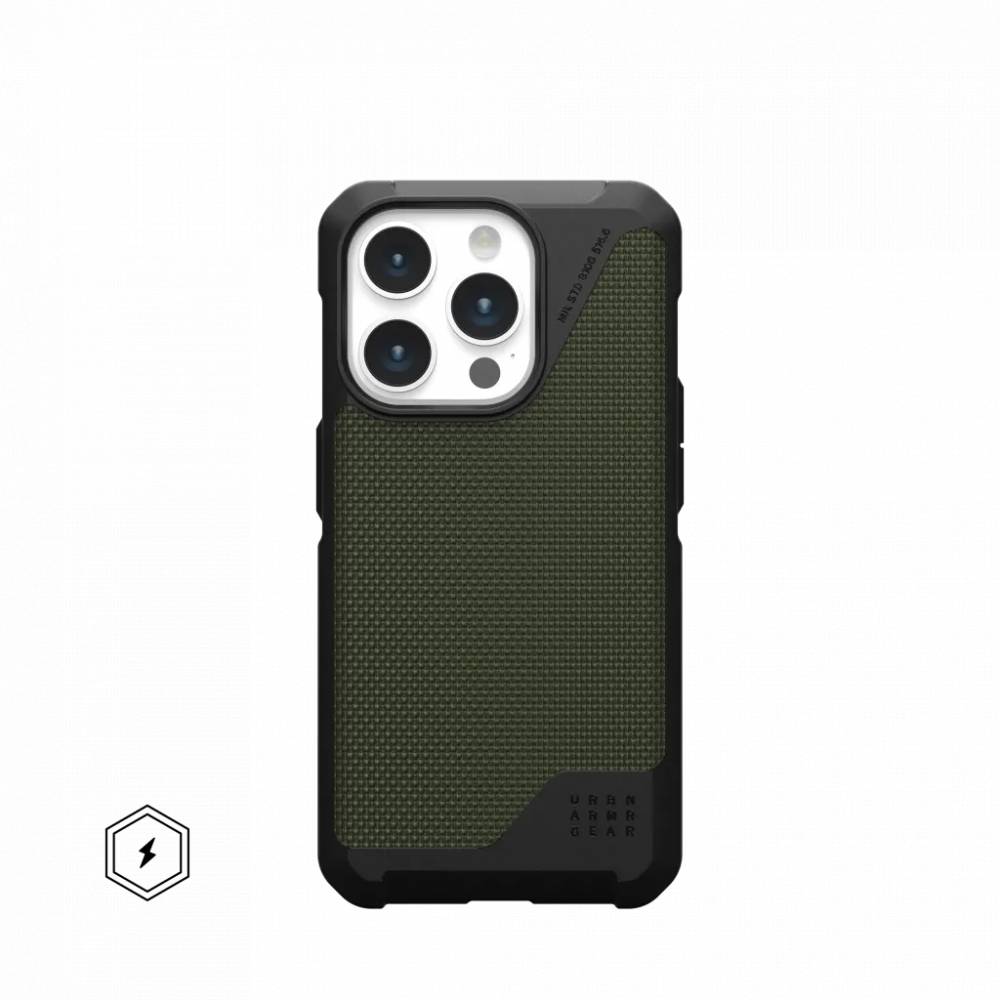 Купить Чехол Uag Metropolis LT для iPhone 15 Pro Max Kevlar Olive в Москве  цена