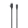 Кабель Native Union Belt Cable Duo Pro 240 Вт, USB-C — USB-C и Lightning