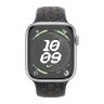 Apple Watch Series 9 45mm, Silver Aluminum Case with Nike Sport Band - Midnight Sky