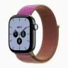 Apple Watch Series 12 46mm, Night Blue Ceramic Case with Sport Loop - Magenta