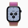 Apple Watch Series 12 46mm, Night Blue Ceramic Case with Sport Loop - Magenta