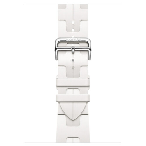 Apple Watch Hermes Series 10 46mm, спортивный ремешок Kilim белого цвета