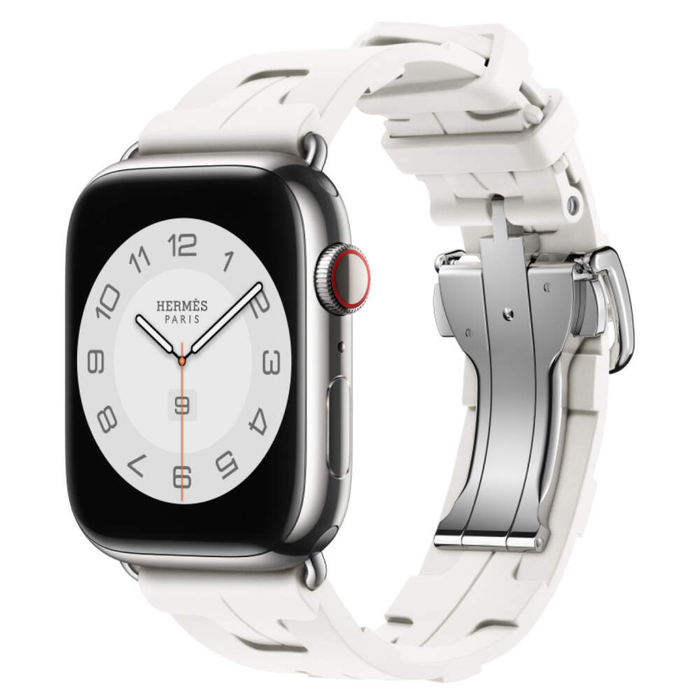 Apple Watch Hermes Series 10 46 Blanc Kilim Single Tour