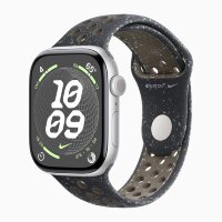 Apple Watch Series 10 46mm, Silver Aluminum Case with Nike Sport Band - Midnight Sky