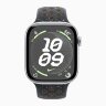 Apple Watch Series 10 46mm, Silver Aluminum Case with Nike Sport Band - Midnight Sky