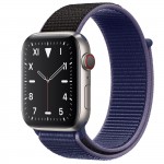 Apple Watch Edition Series 5 Titanium, 44 мм Cellular + GPS, темно-синий браслет