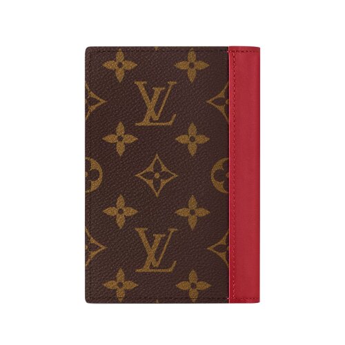 Обложка для паспорта Louis Vuitton Monogram Sari Red