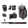 Canon EOS R6 Mirrorless Camera + RF 24-105mm IS STM Lens + Backpack + SD card + Spare Battery