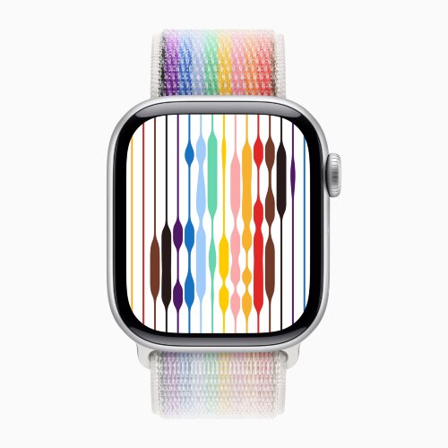 Apple Watch Series 11 42mm, Silver Aluminum Case with Sport Loop - Pride Edition