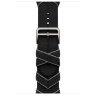 Apple Watch Hermes Series 11 46mm, ремешок из плетеного нейлона черный с серым