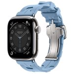 Apple Watch Hermes Series 11 42mm, спортивный ремешок Kilim голубой