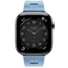 Apple Watch Hermes Series 11 42mm, спортивный ремешок Kilim голубой