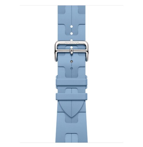 Apple Watch Hermes Series 11 42mm, спортивный ремешок Kilim голубой