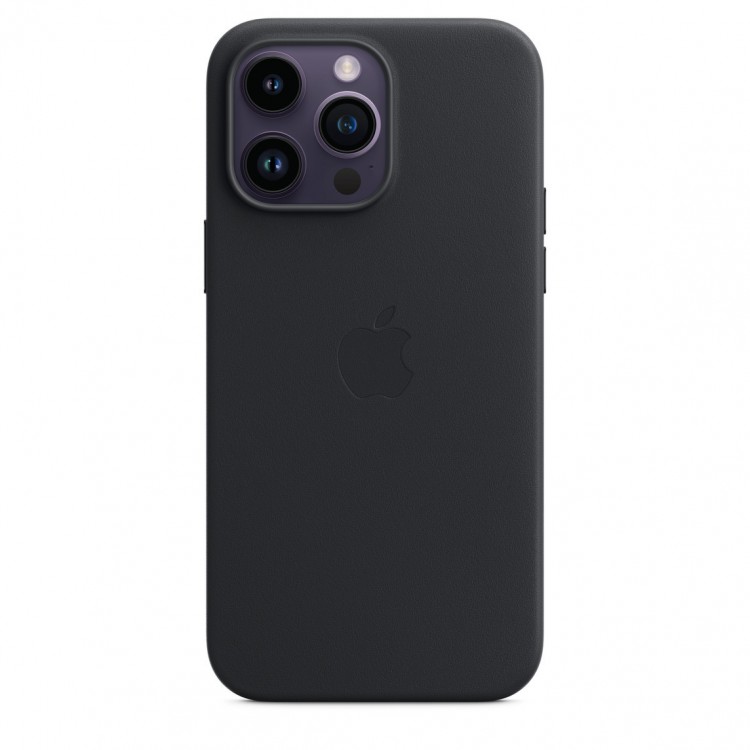 Кожаный чехол для iPhone 14 Pro Max с MagSafe - "Тёмная ночь"