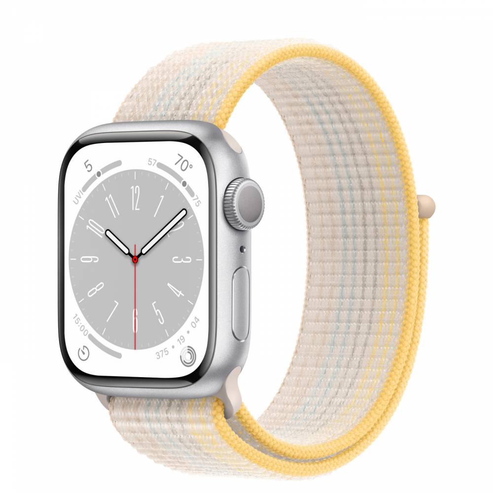 Apple Watch 8 Aluminum Silver 41mm Starlight loop