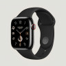 Apple Watch Series Hermes 9 41mm, черный корпус, классический кожаный красный ремешок