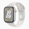 Apple Watch Series 10 46mm, Silver Aluminum Case with Nike Sport Band - Pure Platinum