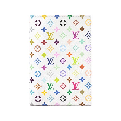 Обложка для паспорта Louis Vuitton Monogram LV x TM Multicolore Blanc