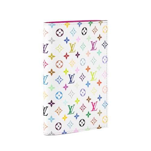 Обложка для паспорта Louis Vuitton Monogram LV x TM Multicolore Blanc