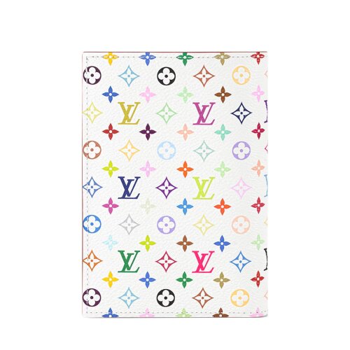 Обложка для паспорта Louis Vuitton Monogram LV x TM Multicolore Blanc