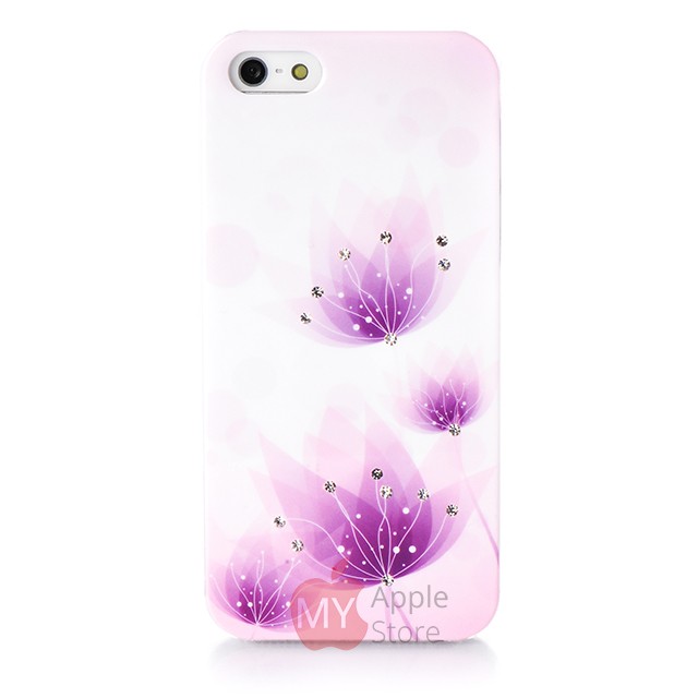 Стильный чехол для айфон 5 / 5S Beckberg со стразами swarovski