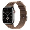 Apple Watch Hermes Series 11 46mm, ремешок из текстильного трикотажа коричневого цвета