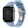 Apple Watch Hermes Series 11 46mm, спортивный ремешок Kilim голубой