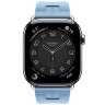 Apple Watch Hermes Series 11 46mm, спортивный ремешок Kilim голубой