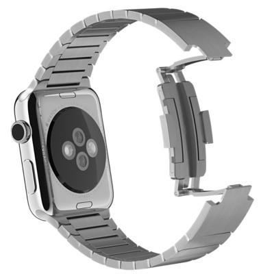Блочный браслет для Apple Watch 42/44mm стальной